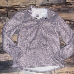 Avalanche Women's Heathered Purple Sherpa lined snap button